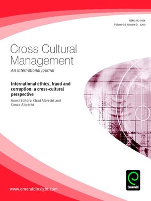 cover image of Cross Cultural Management, Volume 16, Issue 3